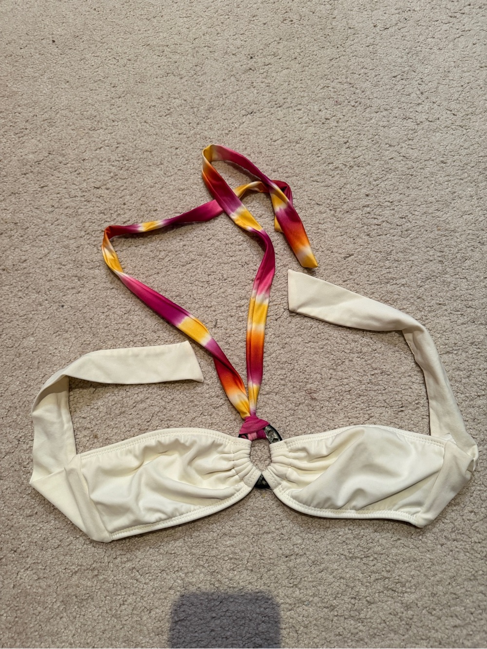 Victoria’s Secret Raisins Bandeau Bikini Top with Sunset Tie